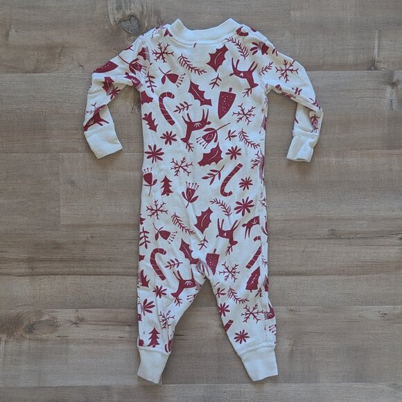 Hanna Andersson Scandi Deer Baby Zip Sleeper - 6-12M - Picture 3 of 5